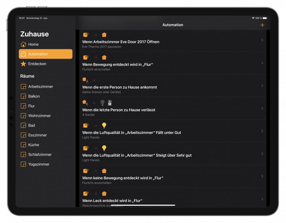 Homekit im Test: Automationen