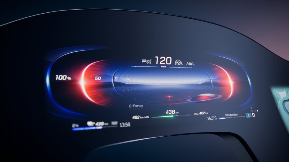 MBUX Hyperscreen für den Mercedes EQS. (Bild: Daimler AG) Mit MB.OS gegen Tesla: Daimler startet Software-Campus für 1.000 Entwickler in Sindelfingen