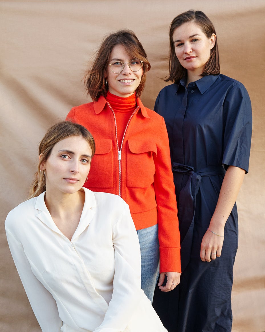 Die Gründerinnen von Shit Show: Nele Groeger, Johanna Dreyer und Luisa Weyrich. (Foto: Alena Schmick)