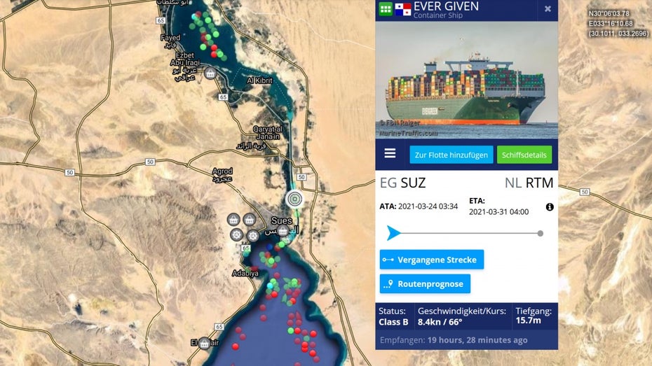 Sueskanal blockiert: Containerschiff Ever Given könnte Chipknappheit verschlimmern