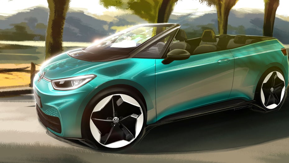 So könnte VWs vollelektrisches Cabrio auf ID-3-Basis aussehen. (Bild: VW) VW erwägt vollelektrisches Cabrio auf Basis des ID 3
