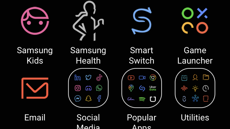 Samsung versucht mit der Test-App, die Bedienoberfläche der Galaxy-Geräte zu simulieren. (Screenshot: Samsung/t3n)