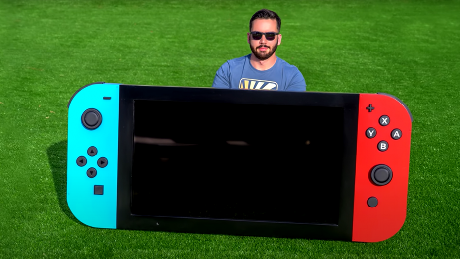 Schwer zu verlieren: Bastler baut weltgrößte Switch Schwer zu verlieren: Bastler baut weltgrößte Switch