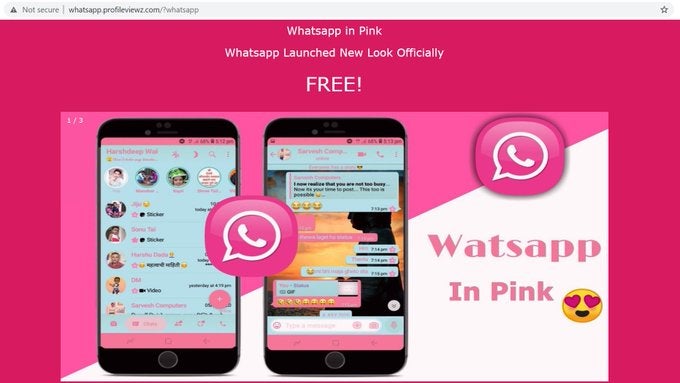 Nicht installieren! Pinke Whatsapp-Version ist Malware, warnt ein Sicherheitsforscher