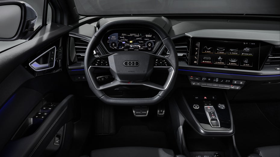 Der Innenraum des Audi Q4 E-Tron. (Foto: Audi AG)