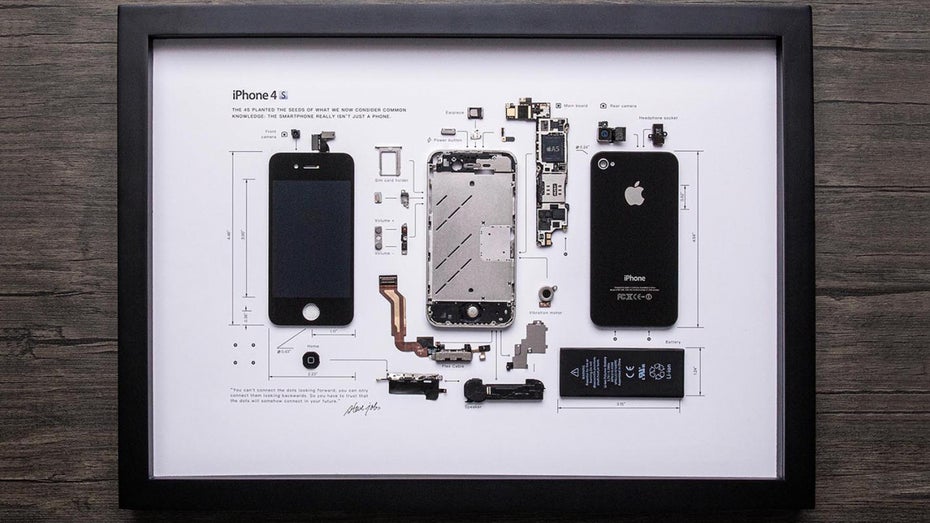 Gerahmtes iPhone: Diese Firma verwandelt alte Gadgets in Bilder