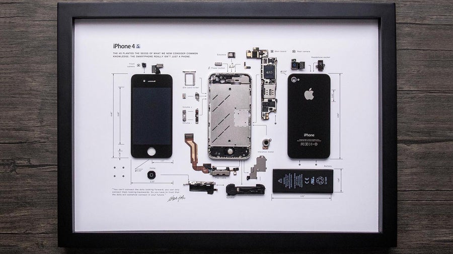 Gerahmtes iPhone: Diese Firma verwandelt alte Gadgets in Bilder Gerahmtes iPhone: Diese Firma verwandelt alte Gadgets in Bilder