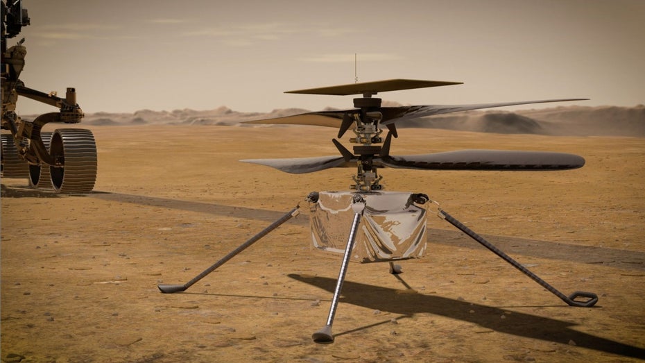 Mars-Drohne Ingenuity absolviert 1. Testflug mit Bravour