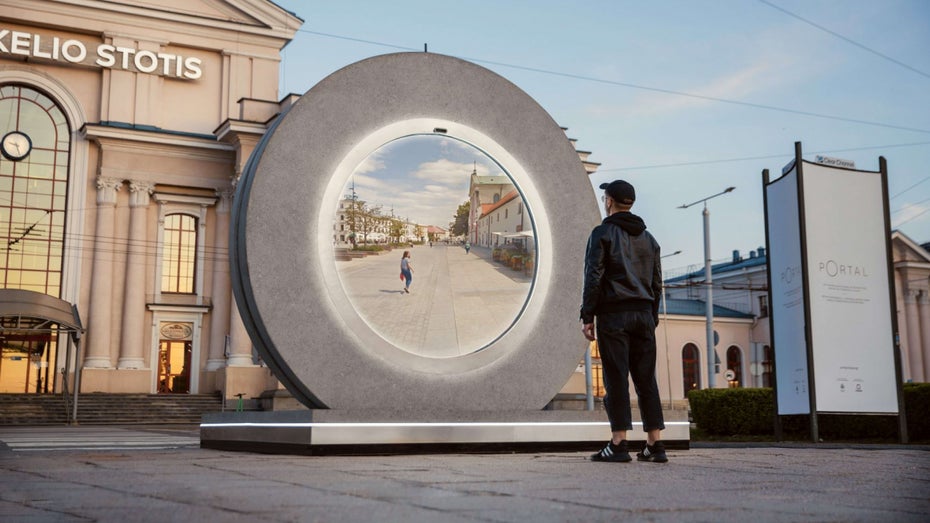 Das „Portal“ in Vilnius erinnert entfernt an ein „Stargate“. (Foto:  VILNIUS TECH LinkMenų fabrikas)
