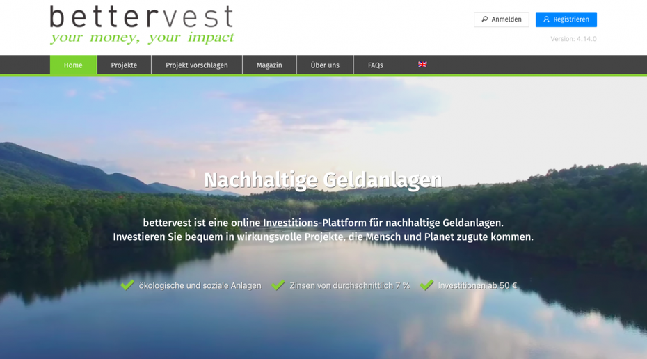 Rentabel und nachhaltig: Bettervest finanziert nur ausgewählte Projekte (Foto: t3n). 