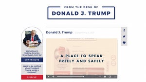 Donald Trump ist zurück im Social-Media-Universum – mit einem Blog
