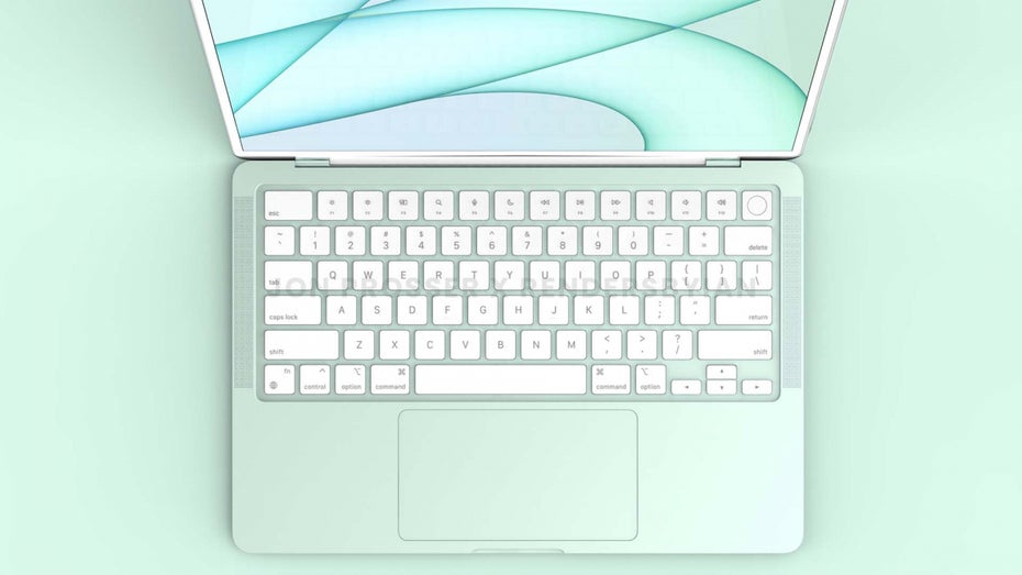 Renderbild des Macbook Air 2021. (Bild: Jon Prosser, Ian Zelbo) Apple-Analyst erwartet neu designtes Macbook Air erst für Sommer 2022