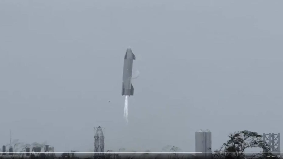 SpaceX zeigt spektakuläres Video des fünften Starship-Flugs