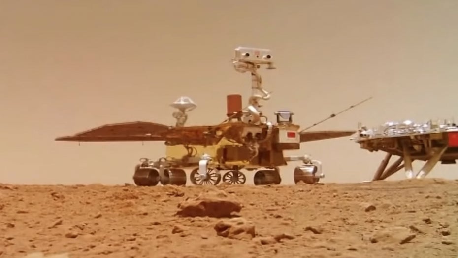 Mars: China veröffentlicht Video und Audio von Rover-Fahrt Mars: China veröffentlicht Video und Audio von Rover-Fahrt