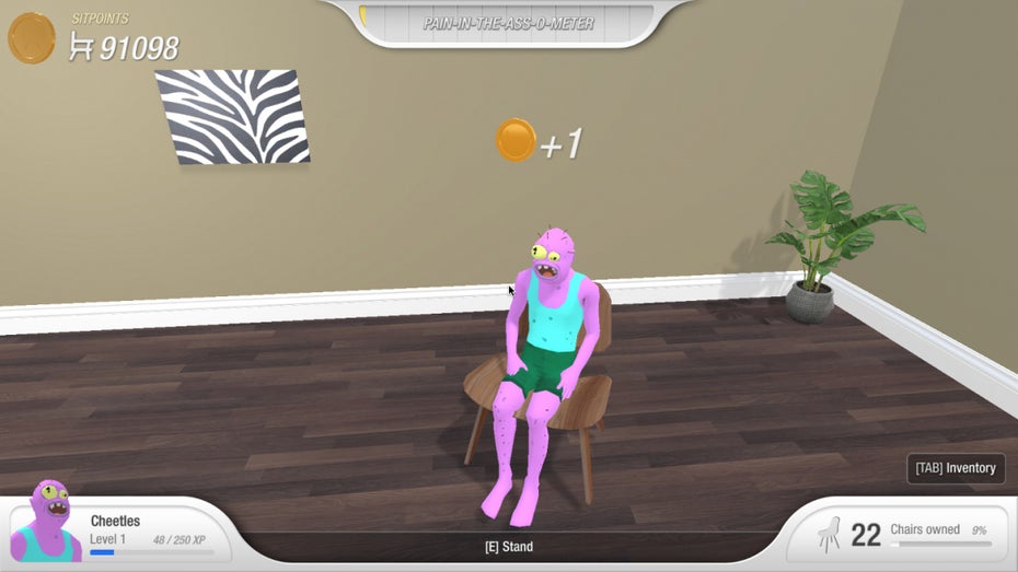 Ein Spiel, das wir alle die letzten Monate geübt haben: Chair Simulator Ein Spiel, das wir alle die letzten Monate geübt haben: Chair Simulator