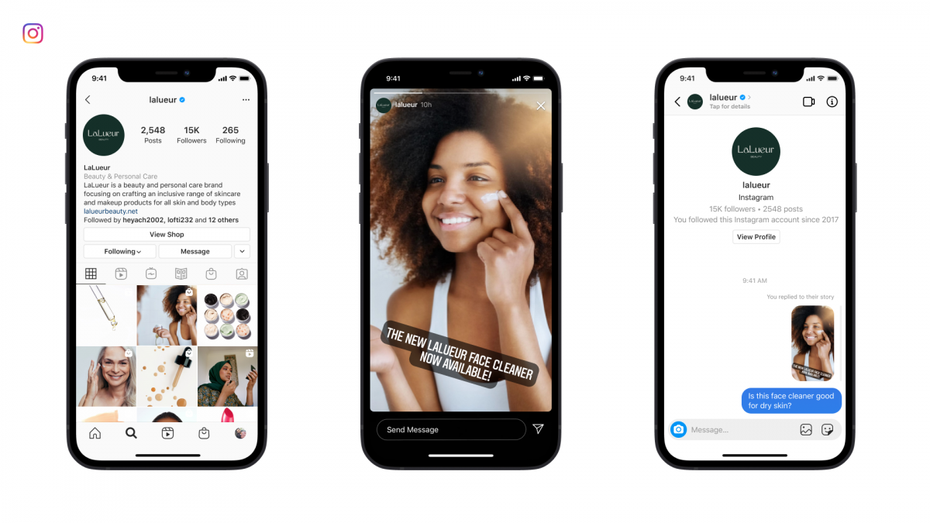 Instagram macht den Messenger für Unternehmen hübsch