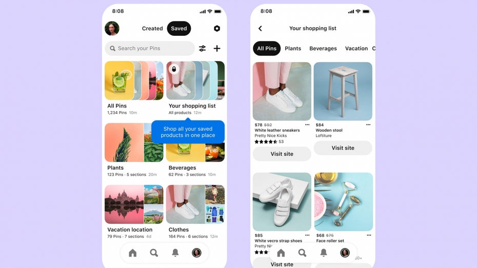 Shopping per Pinterest: Diese neuen Tools gibt es für Nutzer und Händler Shopping per Pinterest: Diese neuen Tools gibt es für Nutzer und Händler