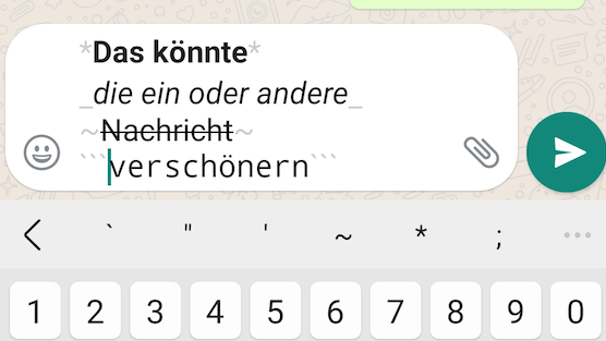 Whatsapp: Das sind die neuen Formatierungsfunktionen und so nutzt du sie Whatsapp: Das sind die neuen Formatierungsfunktionen und so nutzt du sie