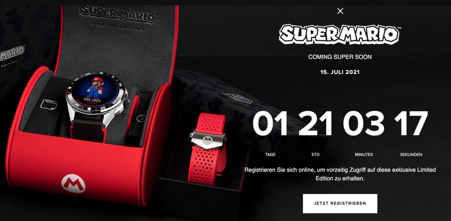 Tag Heuer Lmited Edition Super Mario Smartwatch