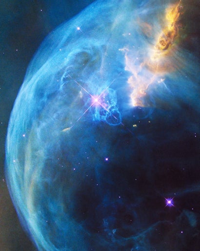 Hubble Stern in Blase Nasa Weltraum