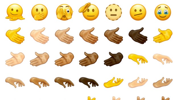Die neuen Emojis illustriert von Emojipedia. (Screenshot: Emojipedia.org)