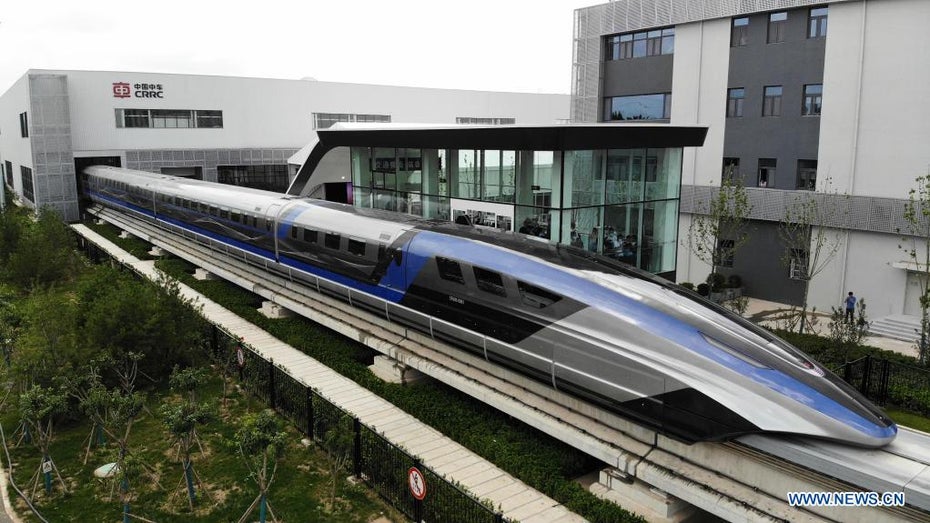 Magnetschwebebahn: China stellt 600 Kilometer pro Stunde schnellen Zug vor Magnetschwebebahn: China stellt 600 Kilometer pro Stunde schnellen Zug vor