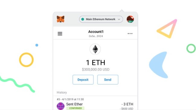 Metamask-Wallet – mehr als nur eine Ethereum-Geldbörse. (Screenshot: Metamask/t3n) Metamask: Was kann die Krypto-Wallet?