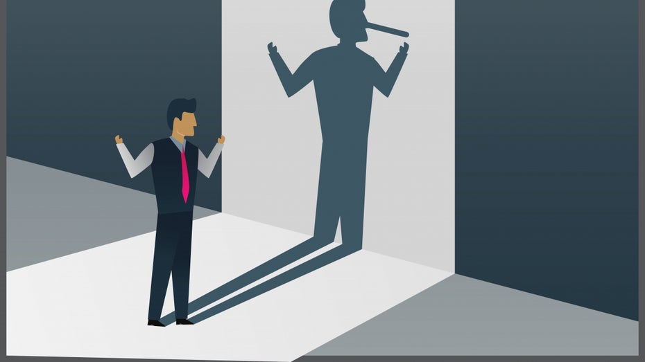 Business-Bullshit: Viel heiße Luft und nichts dahinter. (Grafik: Rahmat Dwi Cahyo / Shutterstock) Business-Bullshit im Marketing: Mit diesen Tipps vermeidest du leere Worthülsen