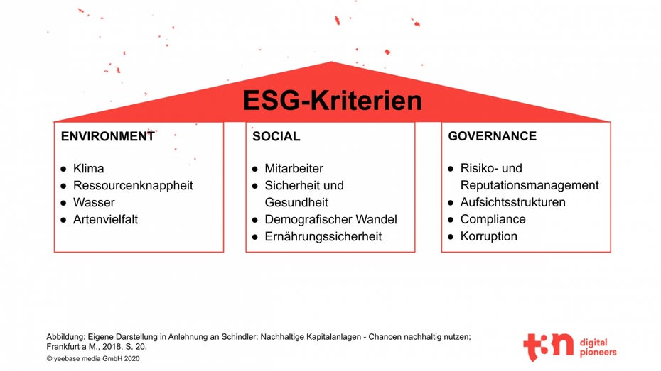 Wofür stehen die ESG-Kriterien? (Abbildung: t3n)
