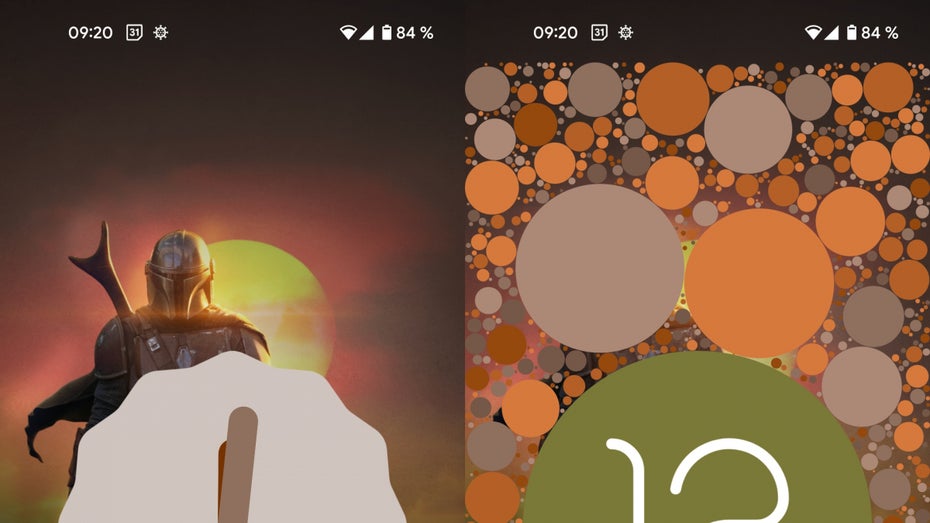 Android 12 Easteregg. (Screenshot: t3n)
