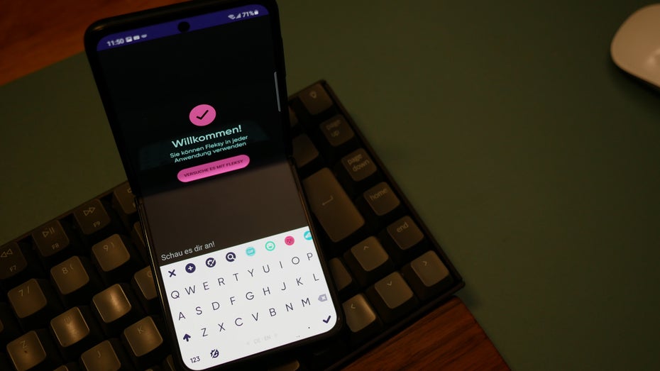 Alternative Android-Tastatur Fleksy.