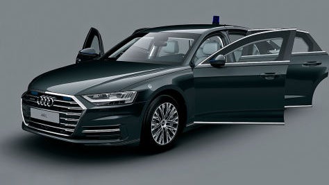 Wer einen gepanzerten A8 nimmt, gerät schnell an das untere Ende der Dienstwagenliste. (Bild: Audi) Dienstwagencheck: Politiker setzen weiter auf Klimakiller