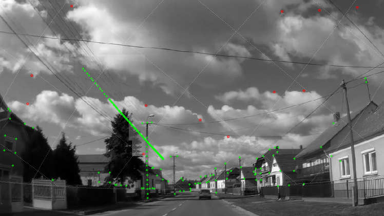 Mithilfe von der Software Skyfit erstellten die Wissenschaftler:innen punktgenaue Positionen der Fragmente. (Bild: Vida et al) Wissenschaftler bergen Meteorit mithilfe von Dashcam-Aufnahmen