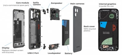 Fairphone 4: Diese acht Komponenten könnt ihr selbst austauschen.
