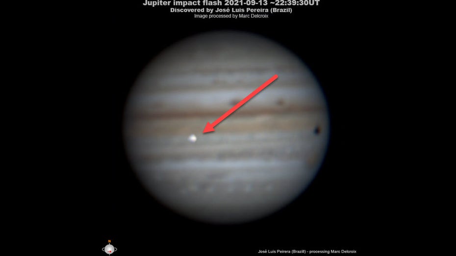 Asteroid trifft Jupiter: Hobbyastronom fängt seltenen Moment im Video ein Asteroid trifft Jupiter: Hobbyastronom fängt seltenen Moment im Video ein