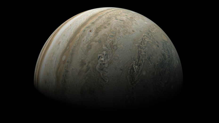 Raumsonde Juno: Jüngster Nahflug liefert spektakuläre Jupiter-Fotos