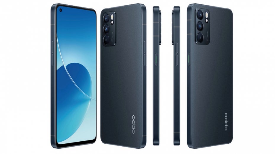 Oppo Reno 6 5G von allen Seiten