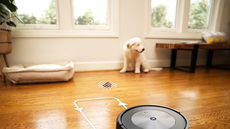 Roomba saugt garantiert keinen Hundekot auf ... :) (Bild: iRobot)
