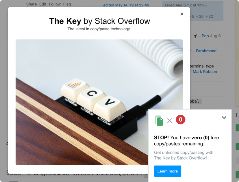 Stackoverflow The Key