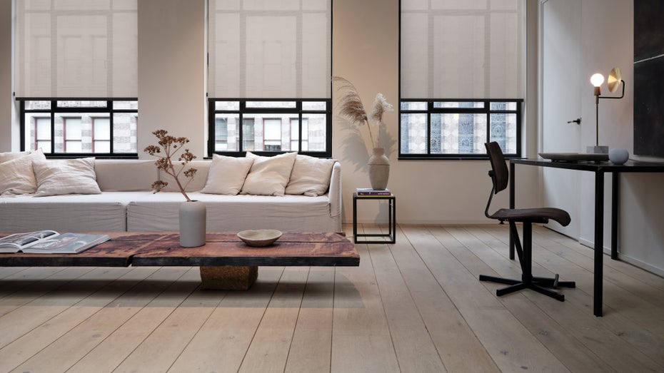 Mit Eve Motionblinds kommen nachrüstbare Funkrollos für Apple Homekit und für den Smarthome-Standard Matter. (Foto: Eve Systems) Homekit-Rollos Eve Motionblinds beschatten ab Januar Apple-Smarthomes
