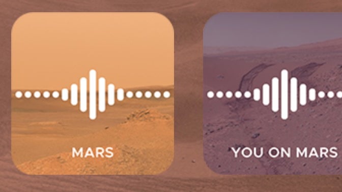 Zwei Playlists der Nasa zeigen den Vergleich zwischen dem Sound auf dem Mars und wie man ihn auf dem Mars hören würde. (Bild: Nasa/ JPL Caltech) Mars-Rover: Neue Aufnahmen zeigen die Sound-Kulisse auf dem roten Planeten