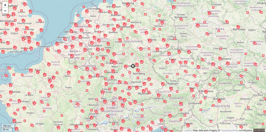 Deutschlandkarte zeigt, wo an BTE-Projekten gebaut wird