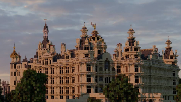 Schwerin Castle in Minecraft