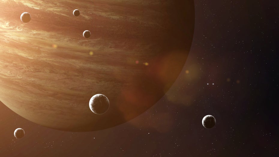 Der Jupiter und seine Monde. (Bild: Vadim Sadovski) Nasa will bis 2080 Menschen auf die Jupiter-Monde schicken