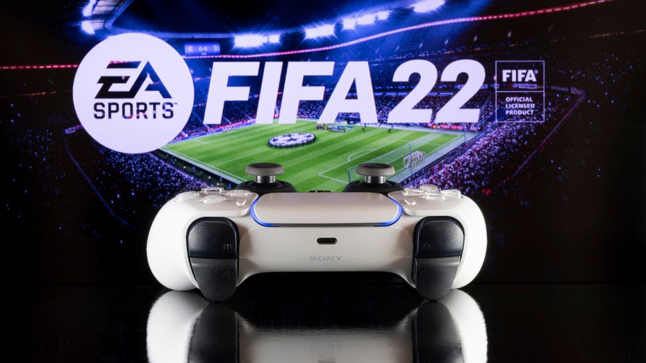 Fifa 22: Aus für die EA-Reihe in bekannter Form? (Bild: Shutterstock/Miguel Lagoa) Ist Fifa 22 der letzte Teil der Erfolgsreihe? Andeutungen lassen EA-Aktie abrutschen