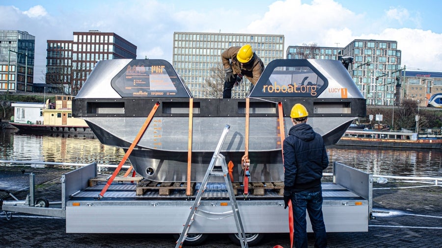 Roboat: Taxiboote könnten bald autonom durch Amsterdam fahren. (Foto: MIT CSAIL) Roboat: MIT testet autonome Taxiboote in Amsterdam