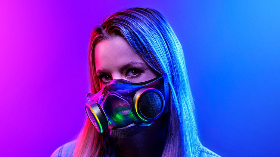 Die Atemschutzmaske soll vor Bakterien und Viren schützen. (Bild: Razer) „Die Zukunft atmen“ – Razer bringt Atemschutzmaske Zephyr auf den Markt
