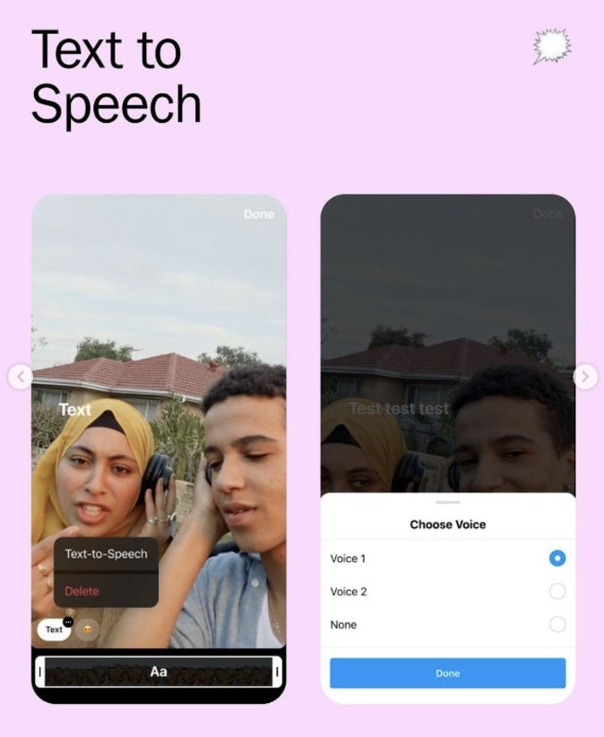 Instagram Text-to-Speech
