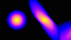 Schwarze Löcher schreddern Sterne – in einer Supercomputer-Simulation
