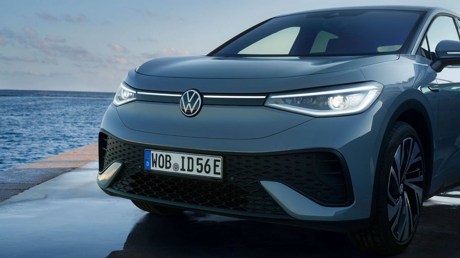 Der VW ID 5 von vorn. (Foto: VW) Elektrooffensive von VW: 2022 bisher 366.400 Stromer verkauft
